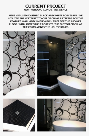 Northbrook Residence Waterjet Feature Wall #4354933