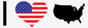 I Love America Png - Map #4357492