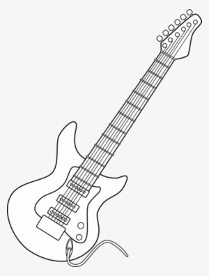 Electric Guitar Clip Art Png - Electric Guitar Line Art #4357539