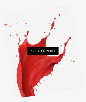 Red Paint Splatter Footer - Hand Held Portable Air Conditioner Black #4357759