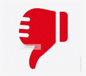Vector Icon Of Thumbs-down Disapproval Hand Gesture - Thumbs Down Small #4357763