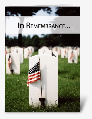 3446 Memorial Day Patriotic, Remembrance Greeting Card - Remembrance Memorial Day Card #4358376