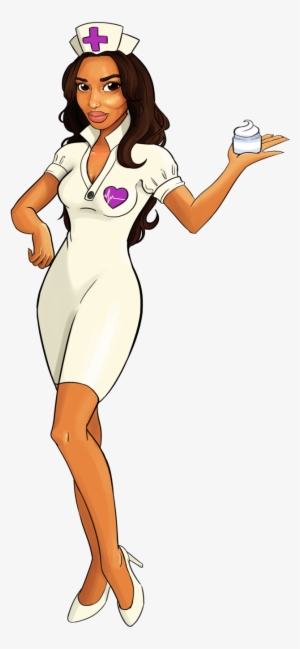 "it's Time For Your Beauty Check-up " - Female Nurse Cartoon Png #4358634