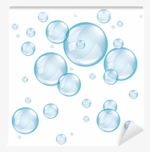Transparent Soap Bubbles Photo Realistic Vector Wall - Bolhas De Sabão Fundo Transparente #4359520