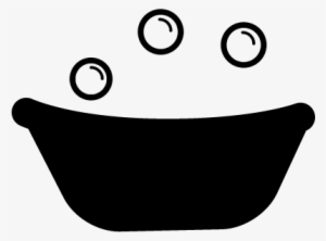 Baby Bath Tub With Soap Bubbles Vector - Baby Bath Tub Icon #4359593