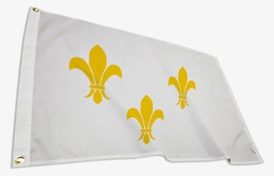 Fleur De Lis Flag - Fleur De Lis White Flag #4360725