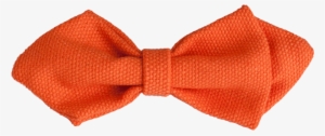 Bright Orange Bow Tie - Silk #4361202