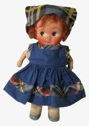 Vintage Paper Mache Japan Googly Eye Doll - Doll #4361757