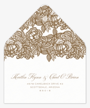 Lace Reply Envelope - Motif #4362204