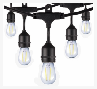 Led String Lights With S14 Bulbs - Honeywell 48 Foot Replaceable Filament Style Amber #4362881