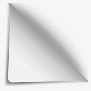 Curled Page - Peeling Of Page Png #4363215