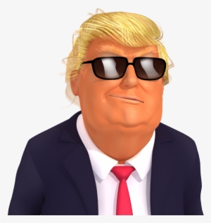 #trumpstickers Deal With It, Donald Trump 3d Caricature - Donald Trump #4363290