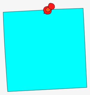 Blue Sticky Note Png - Clip Art #4364135