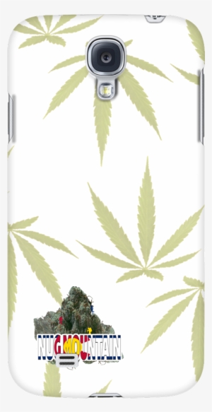 Large Weed Leaf Pattern Phone Case - Mobile Phone #4364343