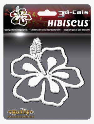 3d-cals Hibiscus, Chrome - Cruiser Accessories 3d-cals Hibiscus, Chrome Automotive #4364521