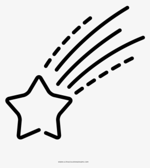 Shooting Star Coloring Pages With Page Ultra - Shooting Star Outline #4364844