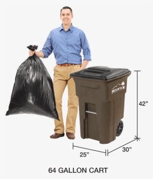 Mwr Residential - Toter 025564-r1grs Residential Heavy Duty 2-wheeled #4364868