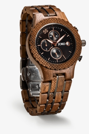 Conway Walnut & Jet Black - Wood Watch #4366336