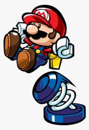 Mario Vs Donkey Kong Png Transparent - Jumping On A Spring #4368101