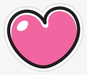 Pink Cartoon Heart Sticker Stickers By Mhea - Sticker #4368866