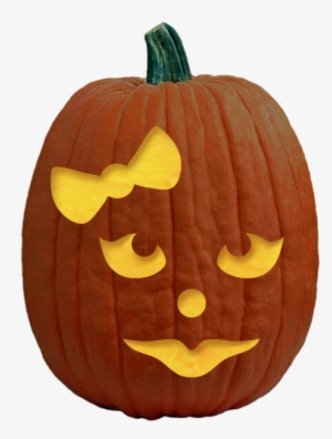 Pumpkin Carving Patterns - Easy Girl Pumpkin Carving #4368927