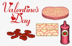 Valentine's Day Ingredients - Our Wedding Day-invitation-red Hearts Card #4369280