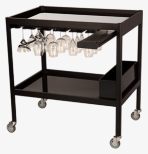 Mobile Cocktail Bar Black 90 X 60 X 95 Cm H - Servicetisch #4370460