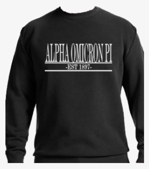 Aoii Black Bar Design Crew - Sweatshirt #4370484