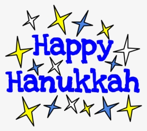 Happy Hanukkah, Blue Letters, White, Gold And Blue - Gold #4370724