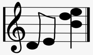 Music Chords Clip Art - Treble Clef #4371088