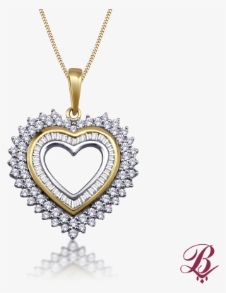 Diamond Heart Cluster Pendant - Locket #4371117