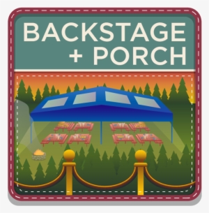 Porchandbackstage Badge 06july - Portable Network Graphics #4372193