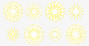 8 Sun Impressions Patterns Png File - Motif #4372645