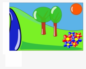 How To Set Use Landscape Near The River Svg Vector #4373420