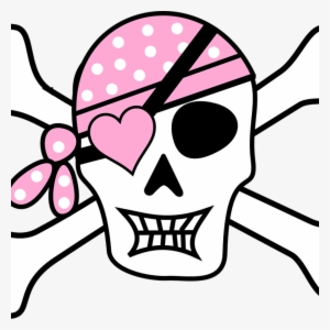 Free Skull And Crossbones Clip Art Pirate Skull And - Pink Pirates #4374252
