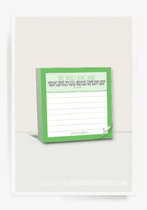 Ben's Garden Be Who You Are Scribble It Stickies Pad - Diploma #4374553