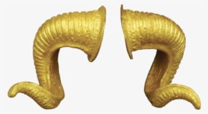 Ram Horns Gold - Gold Ram Horn Png #4375367