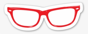 Hipster Eye Glasses Red - Illustration #4375452