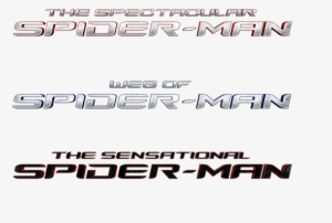 Spider-man Film Title Logos - Spectacular Spider Man #4376217