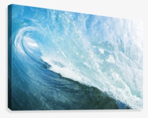 Blue Ocean Wave Canvas Print #4377369