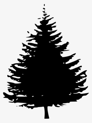 Download Png - Pine Tree Silhouette Png #4377397