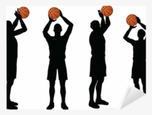 Basketball Players Silhouette Collection In Free Throw - Basketball #4377458 Basketball Players Silhouette Collection In Free Throw - Basketball #4377458