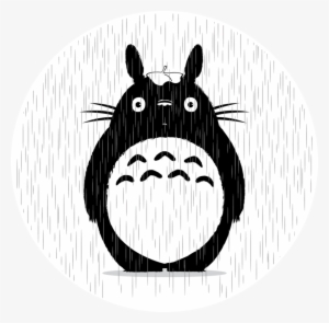 Transparent Totoro Black And White Png Library Stock - My Neighbor Totoro Black And White #4377498