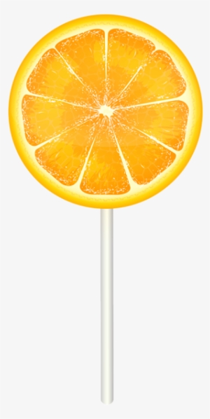 Orange Lollipop Png Clip Art Image - Clip Art #4378725