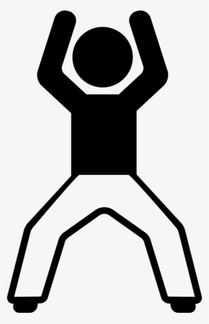 Man With Open Legs And Arms Up Comments - Icon #4379252