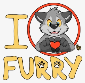I Love Furry - Cute Love Furry #4379646