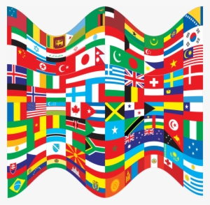 Download Flags Of The World Png Clipart Flags Of The - Etui Drapeau Du Monde Compatible Samsung Galaxy J3 #4379942