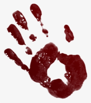 Bloody Handprint Blood Graphic Tube Png Clip Art - Bloody Handprints Png Hd #4380018