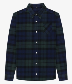 Green Check Men's Green Check Flannel Shirt - Shirt #4380639