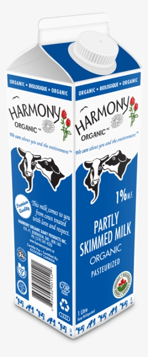 Organic 1% Milk One Litre Carton - One Liter Of Milk #4381068